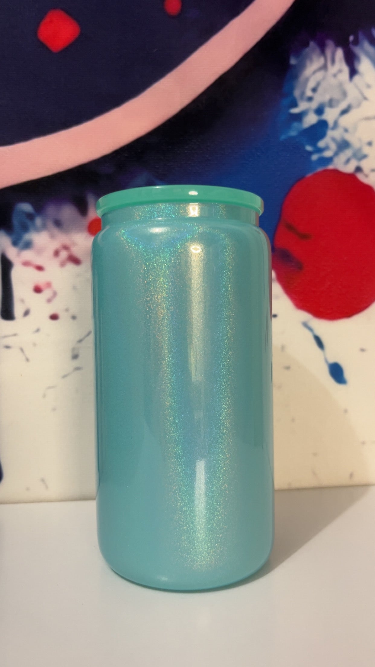 Teal Shimmer Cup
