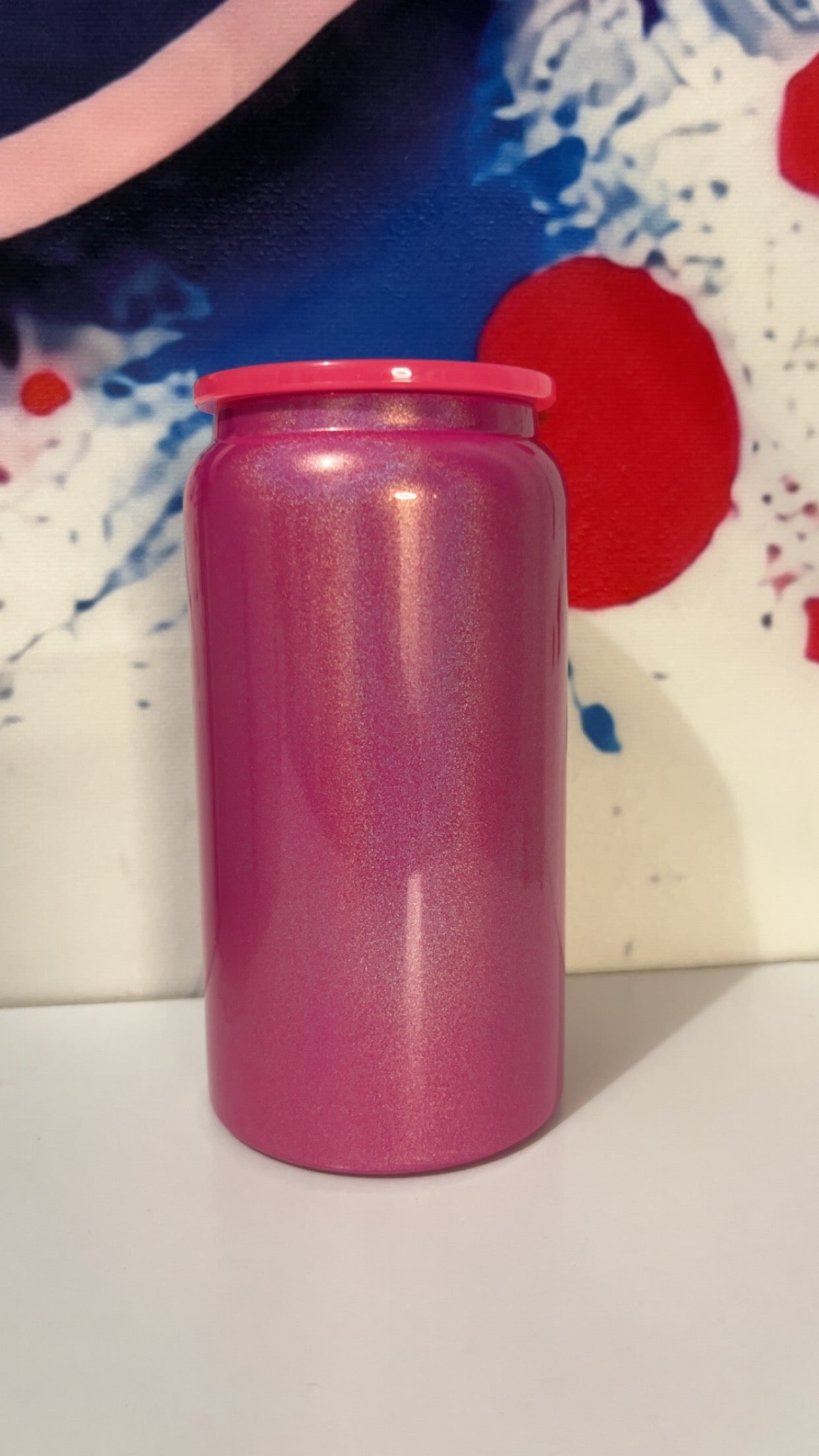Shimmer Hot Pink Sublimation Cup