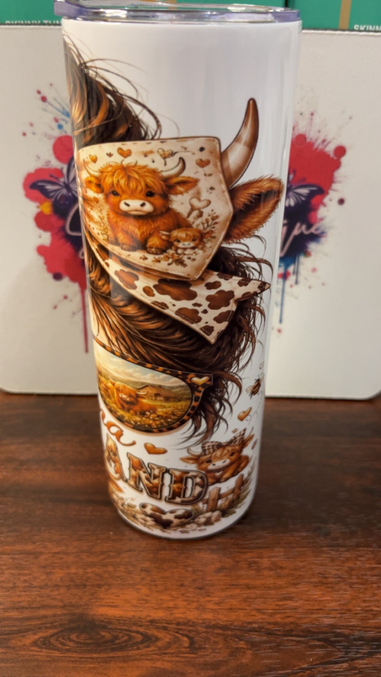 Highland Cow Mama 20oz