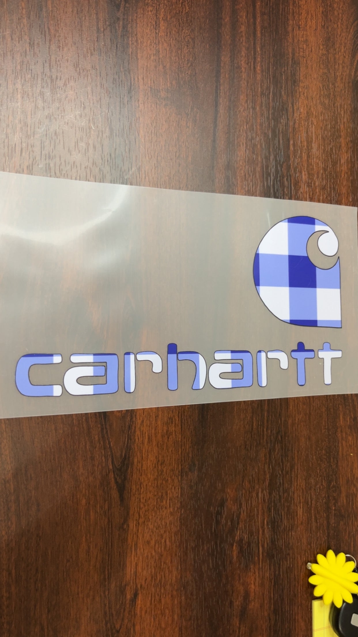 Carhartt blue plaid ￼￼