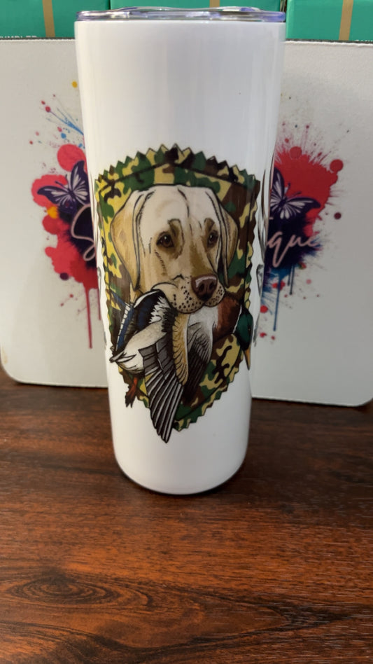 Dog With Duck and Deer 20oz
