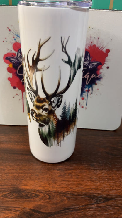 Dog With Duck and Deer 20oz