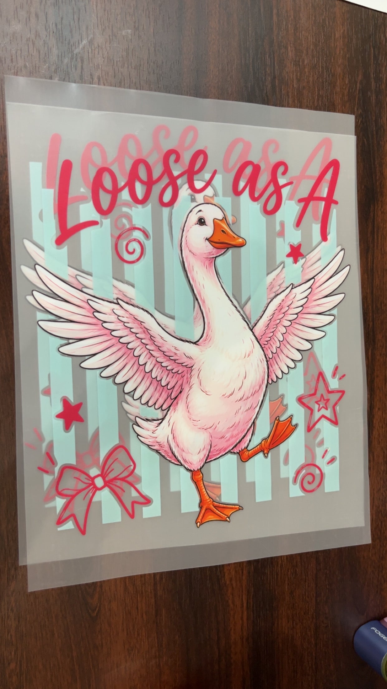 Lose as a goose ￼