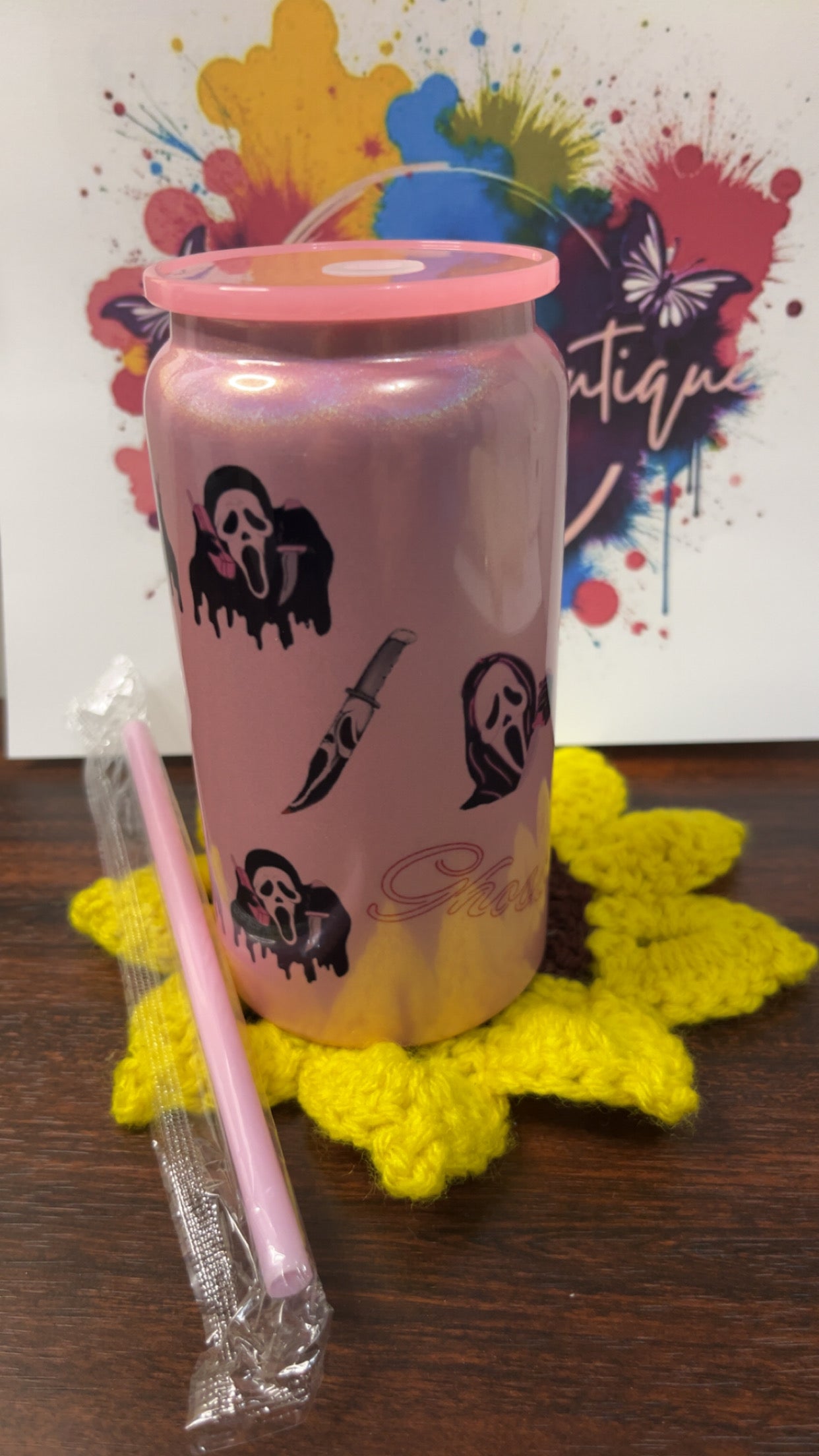 Ghost Face 16oz cup