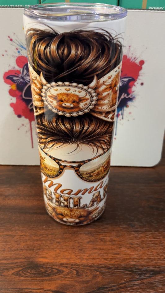 Highland Cow Mama 20oz