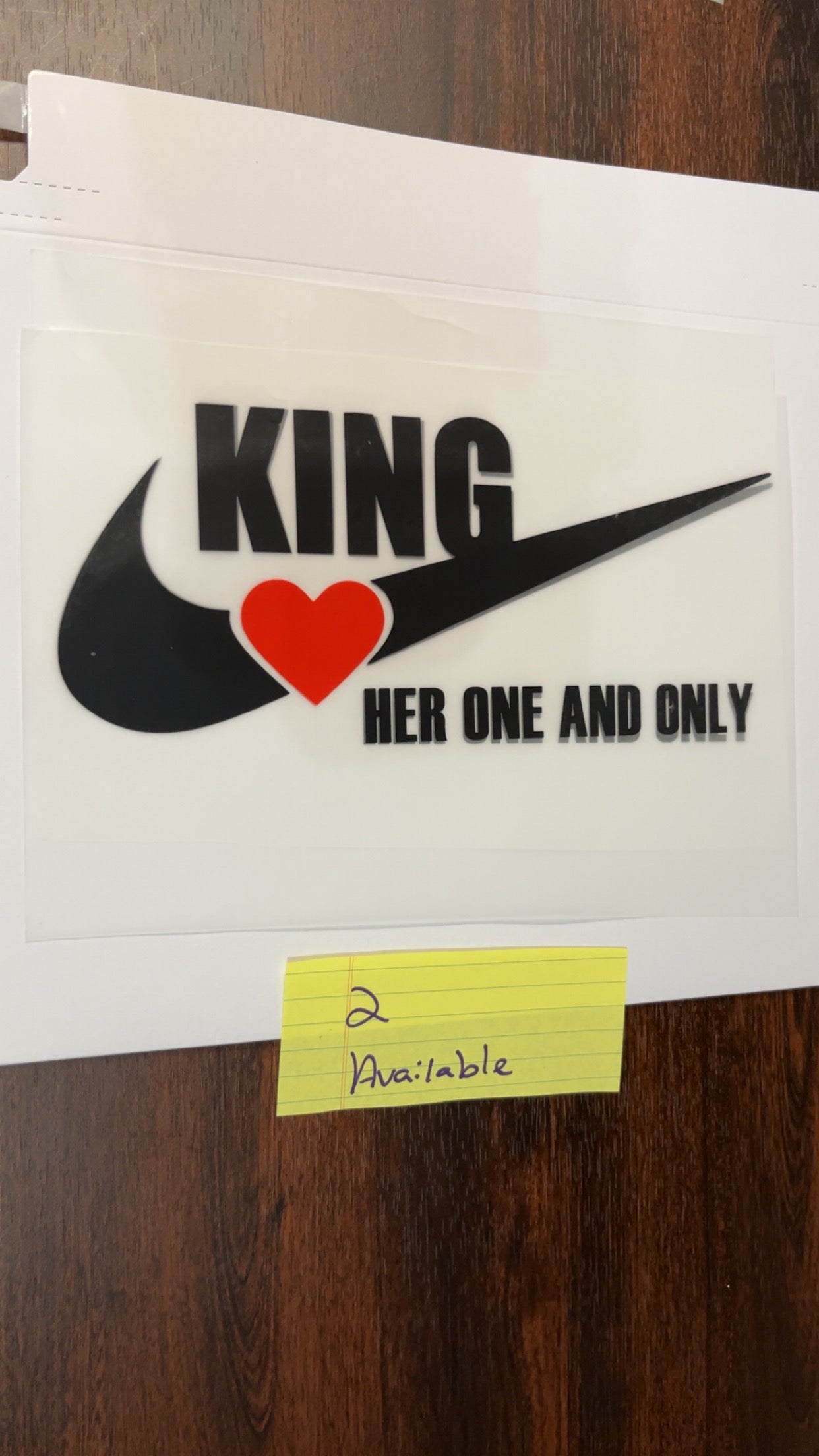 King Nike DTF