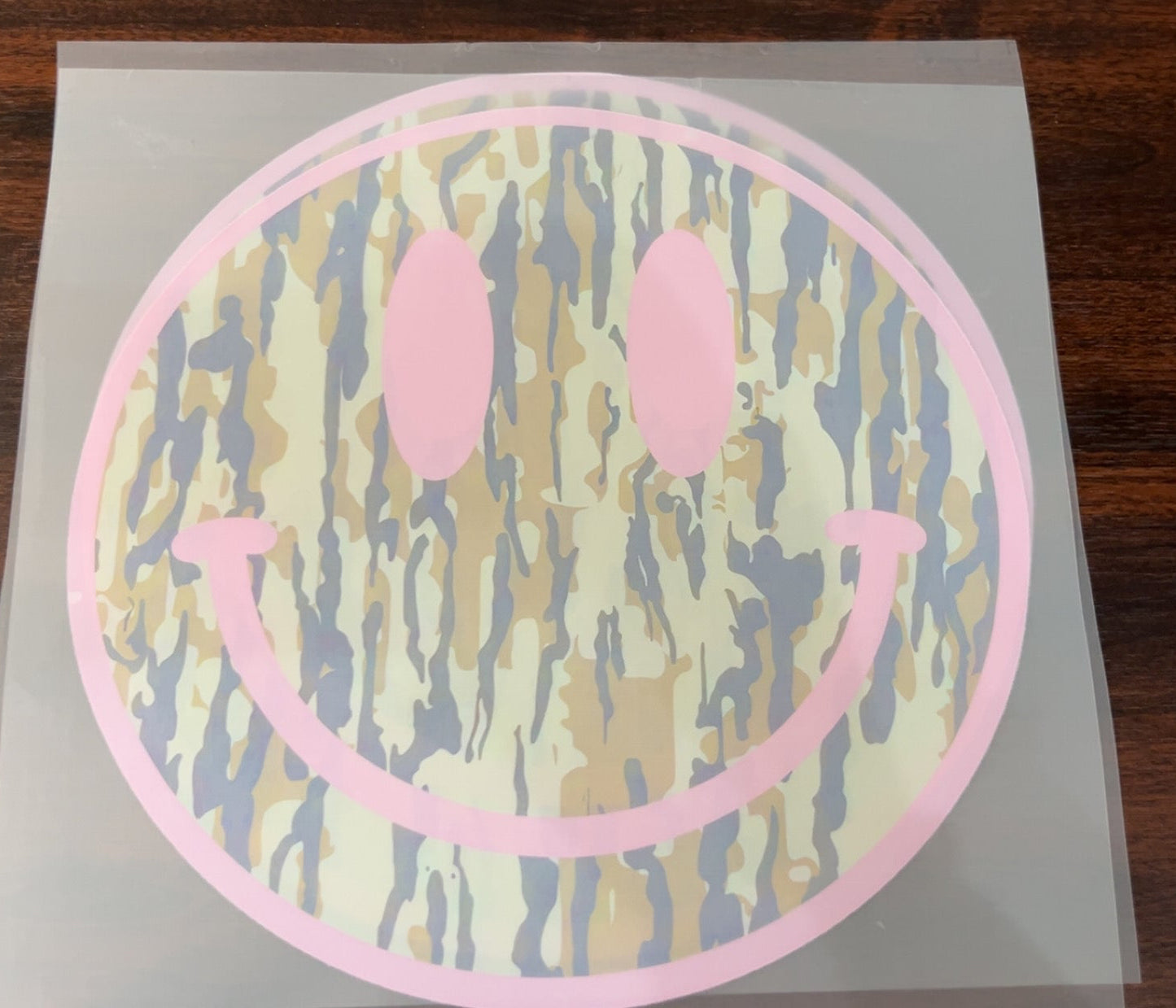 Camo Smiley Face