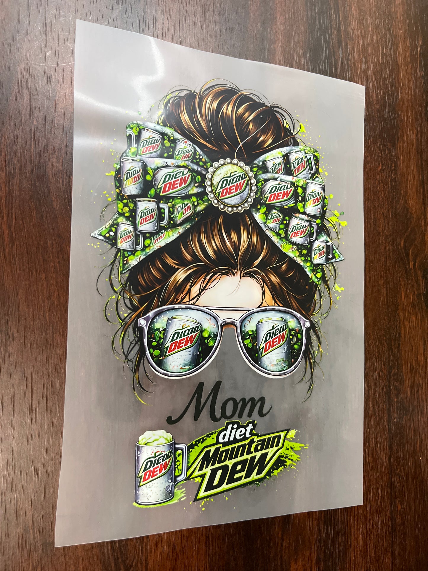 Messy bun, mom diet, Mountain Dew