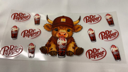 Dr Pepper float Cow Wrap￼