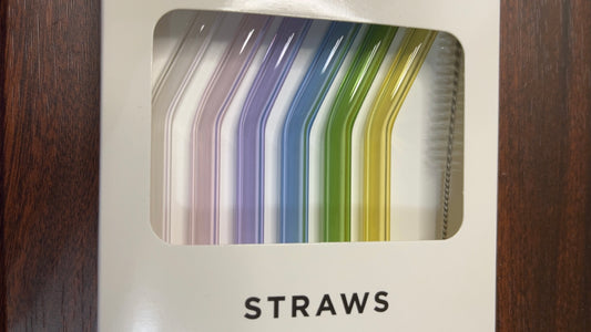 Glass Color Straws