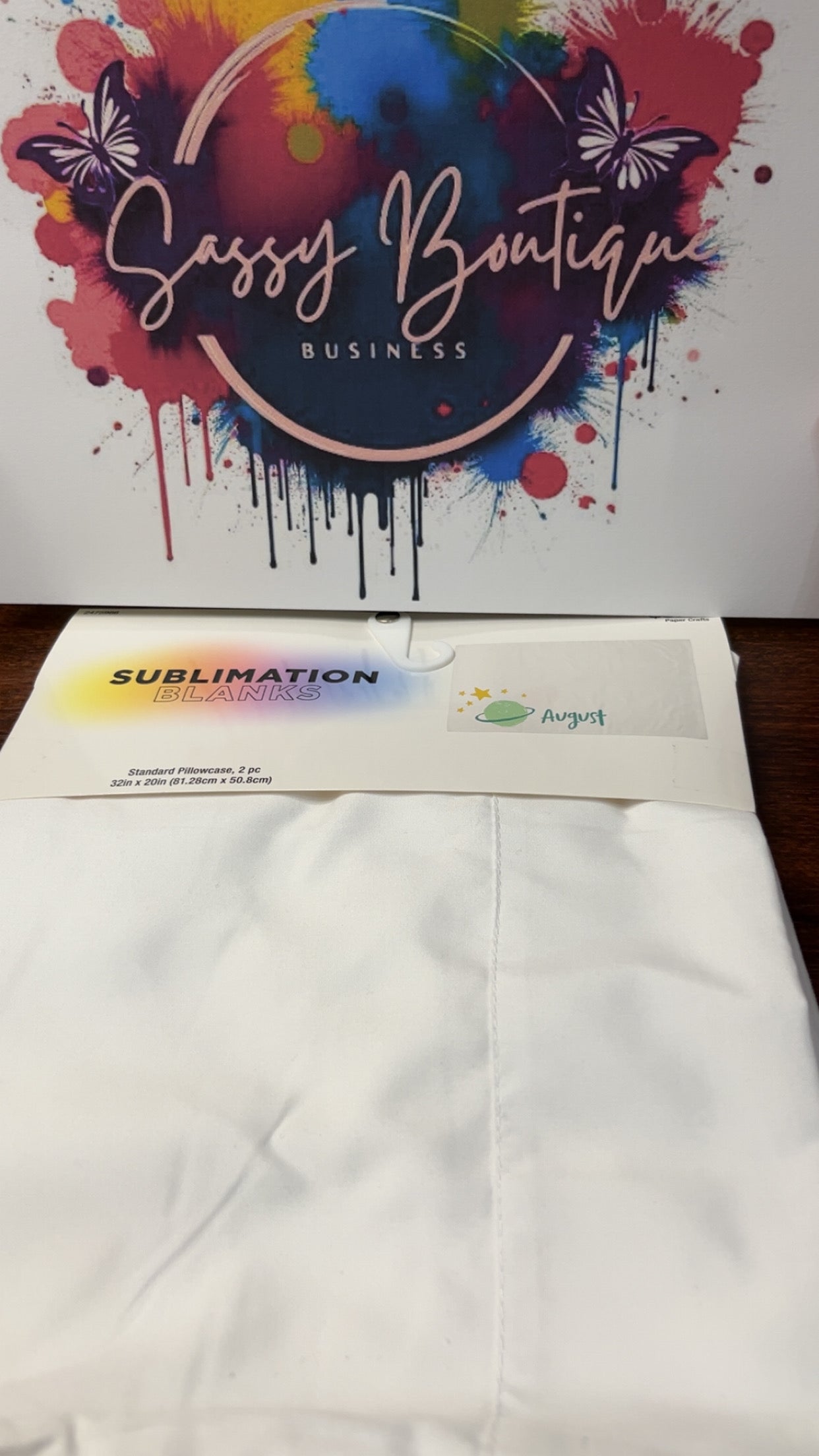 Sublimation two pack pillowcases